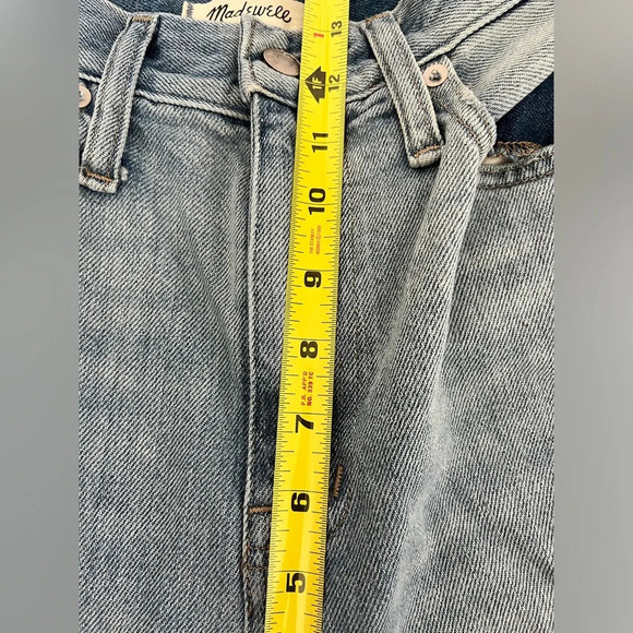 Madewell The Mom Jean Light Wash distressed knees size 26 - Picture 7 of 7